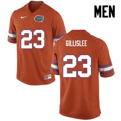 Men's Florida Gators #23 Mike Gillislee NCAA Nike Orange Authentic Stitched College Football Jersey HFB8162RY